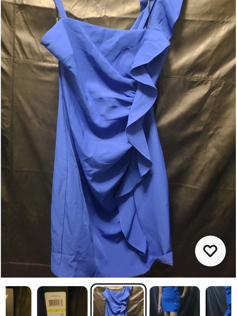 GUESS Royal Blue Ruffled Mini Skirt - Picture 7 of 9